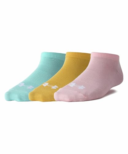 UNDER ARMOUR(アンダーアーマー) Women's 3P No Show Socks Stream Prime Pink/S