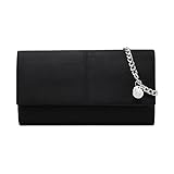 Ava&Lina Black Clutch Purse for Women Evening Handbags Formal Clutch Party Purse Large Envelope Faux...
