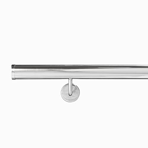 Tubo Corrimão De Parede Aço Inox 1 Metro Proart Inox