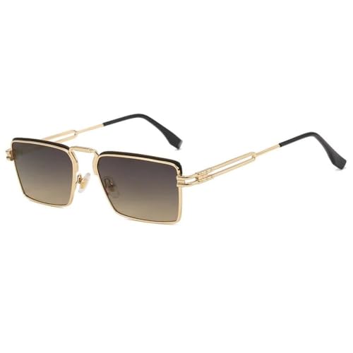 Lunettes de soleil carrées rétro de luxe femmes nuances noires vintage UV400