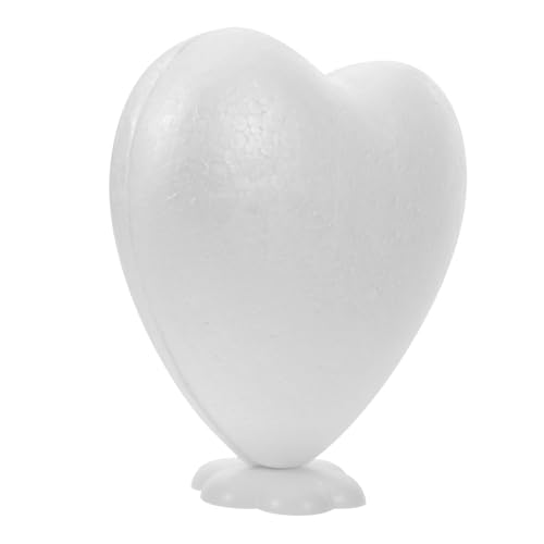 HOODANCOS Corazón de Espuma Blanca Base para Manualidades Molde Forma de Corazón para Decoración DIY de Mesa Romántico para Bodas y Flores