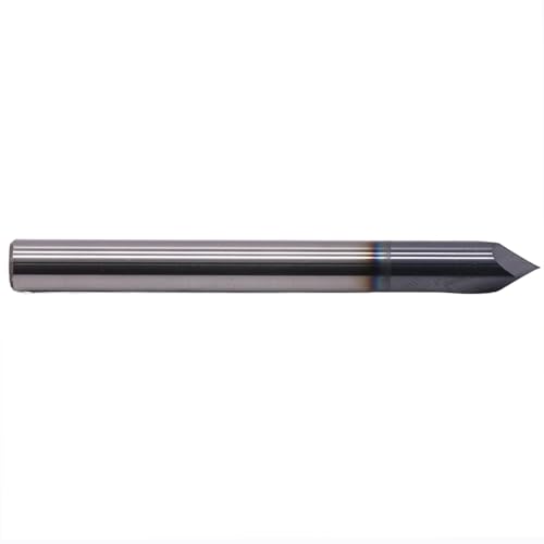 Image of BestParts High Performance 5Pcs Solid Carbide End Mills, Chamfer End Mill - Single End - AlTiN Coated, 2 Flute, 90 Chamfer Angle, 1 /4 inch Cutting Diameter, 1 /4 inch Shank Diameter, 2-1 /2 inch Overall Length
