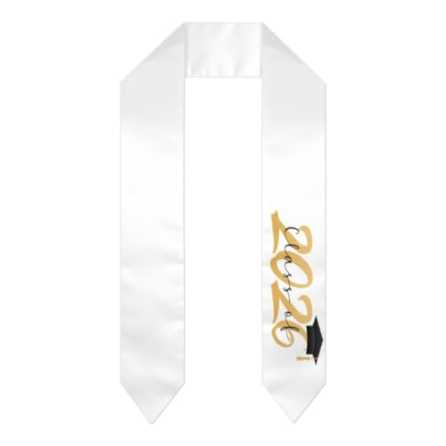 ZLRJYNG Class of 2026 Graduation Stole Senior Sash for High School and College Graduates Ceremony Photo Props