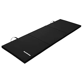 BalanceFrom Three Fold Folding Exercise Mat with Carrying Handles for MMA, Gymnastics and Home Gym Protective Flooring