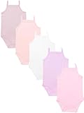 TupTam Babyrompers 5-Pack, Paars Roze Poederroze Donkerroze Ecru, 104