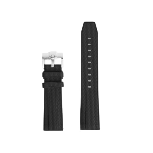 [LOKLNEYK] 20mm 22mm�t�̃V���J�Q���ėp�������^���x���g�ɓK������Rolex/Omega/MoonSwatch�����h���u���X���b�g(Black,20mm)