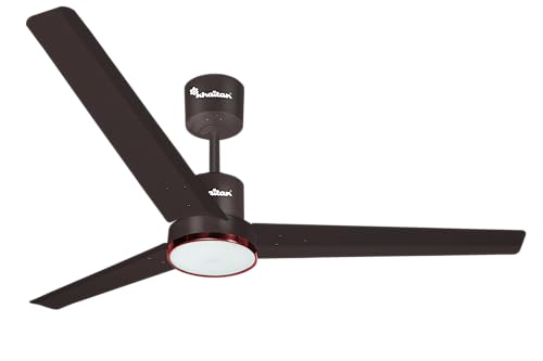 Image of Khaitan Airwave Underlight- 1200mm BLDC Ceiling Fan with Remote | 5 Star Rated | Durable & Long-lasting | Energy Saving | 3-Years Warranty | Pack of 1 | Smoke Brown