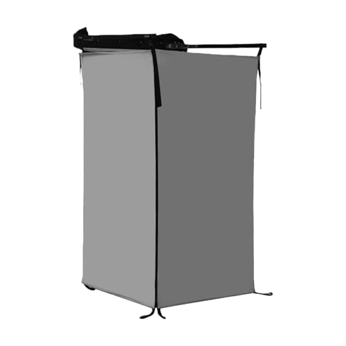 Carpa de ducha portátil lateral para vehículo, diseño de privacidad de tela para actividades al aire libre y camping miniatura 1