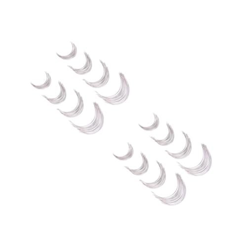 VILLCASE 2sets Hand Sewing Needles Set Stainless Steel Curved Needles Big Eye for Embroidery Crafts 96pcs*2