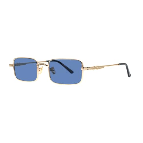XLAB Kapiti occhiali da sole, 53mm, Oro/Azzurro, Unisex