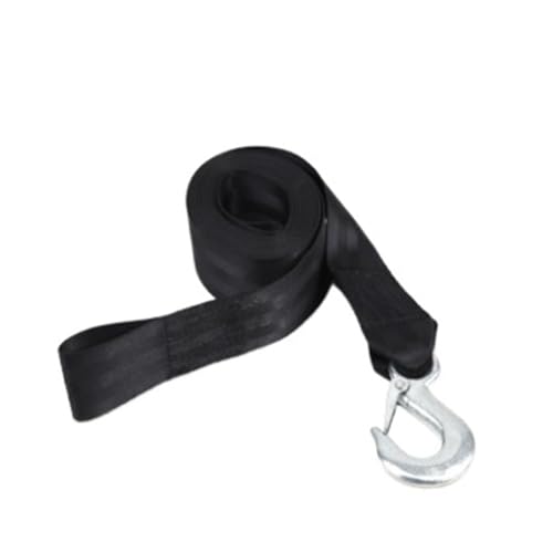 Sangle de treuil de remorque noire pour sorties en SUV et bateau