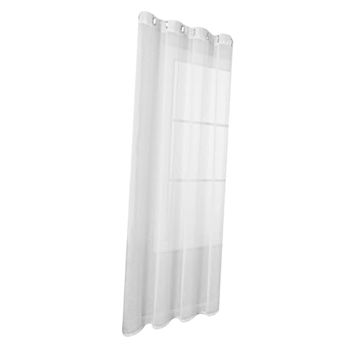 ULTECHNOVO Cortinas de Ventana Semitransparentes Rayas Plateadas, Tamaño 100x200 Cm, Confeccionadas en Tela para Dormitorio y Salón, Panel Listo para Colgar, Diseño Moderno y Funcional