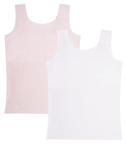 Happy Cherry Girls' Tank Top Vest Breathable Sleeveless Camisole Soft Cotton Underwear Cami Undershirts for Kids
