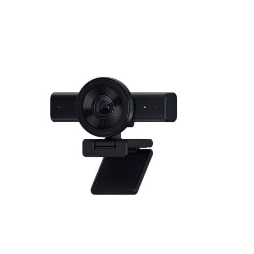 Razer Kiyo V2 - Webcam 4K @ 30 FPS und KI-Autofoku - Automatik für Belichtung, Weißabgleich, Bildrauschen - High Dynamic Range - Ultra-Weitwinkelobjektiv - Kompatibel mit OBS und Xsplit | Schwarz