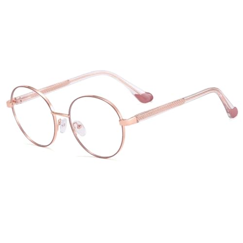 Monture de lunettes ronde pour femmes et hommes en métal rétro