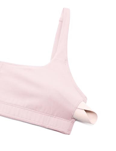 Image of CRZ YOGA Butterluxe Square Neck Sports Bras | Light Support, Removable Pads, Yoga, Extremely Soft, Low Coverage, Adjustable Spaghetti Straps, for Women