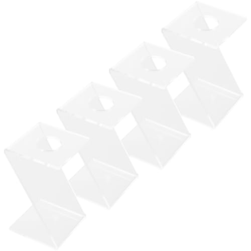 Balacoo Baseball Golf Ball Holder Stand 4 Pack Acrylic Display Rack Desktop Storage Decorative Stand Holder