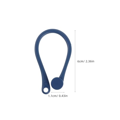 Gancho Oreja Auriculares Inalámbricos Solución Antipérdida Cómodo Azul 2