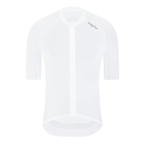 Image of YKYWBIKE Cycling Jersey Men Aero Race Fit, Road Bike Jersey Short Sleeved Moisture Wicking, Breathable,Zip Pocket,UPF50+