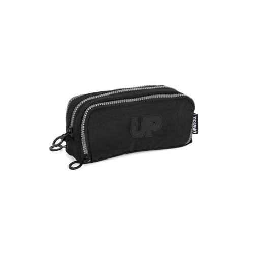 Estojo Triplo Escolar Nécessaire Original Up4you Crinkle - Preto - Up4you