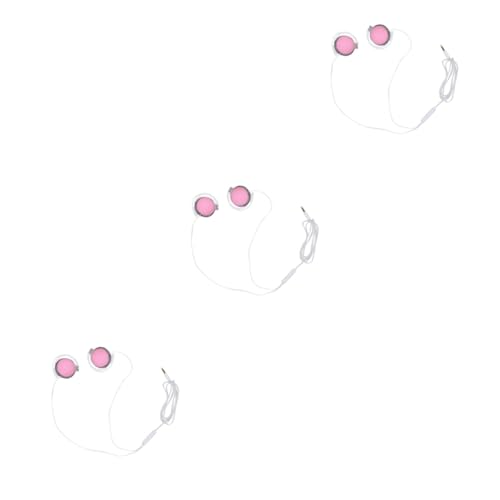 DOITOOL 3pcs Creative Aural Earphone Sports Headset Lightweight Wired Design Comfortable for All-Day Wear Sweat and Rain Resistant for Daily Use and Exercise Color