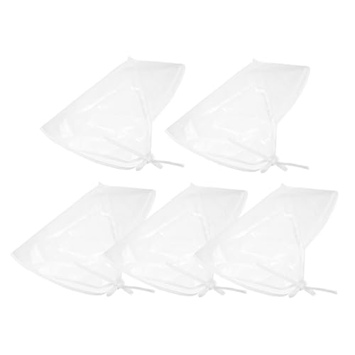 NIYANGLE 5pcs Transparent Rain Bonnet Hat for Women Durable Windproof...