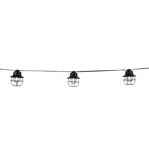 Luces LED cadena Ashland 10 unidades negro para exterior