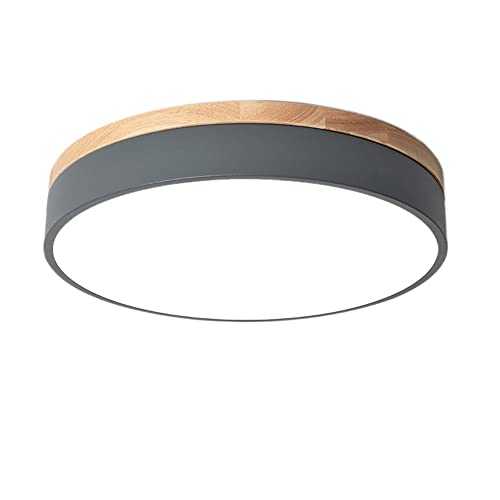 Plafonnier LED tricolore rond en fer forgé nordique ISCBAFYX