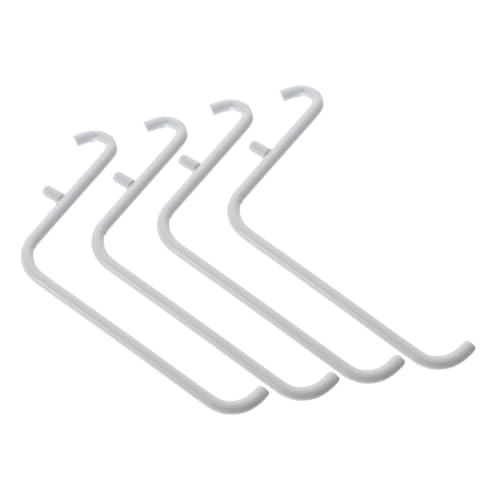 HEALLILY 4pcs Tool Hangers for Garage Wall Metal Paint Bracket Pegboard Hooks Kitchen