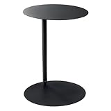 draadwerk® Sofatisch Rund | Beistelltisch für Wohn- und Esszimer | 40cm Pulverbeschichtetes Metall | Zeitloses Design (Schwarz)