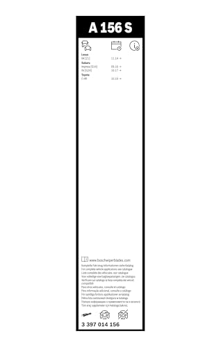 Image of BOSCH 3397014156 AeroTwin Wiper Blade Combo Pack - Set of 2 (26 inch & 16 inch) | Driver and Passenger Side Original Equipment Replacement Blades