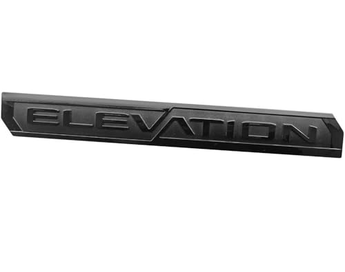 Image of 6pack 2019-2026 Sierra Elevation 4x4 Emblem Door Rear Tailgate Nameplate 3D Badge Replacement for Sierra 1500 2500HD 3500HD 84682634 (Gloss All Black)