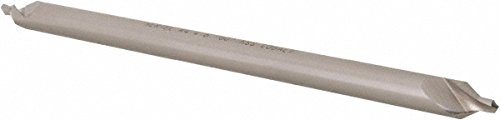Hertel Combo Drill & Countersink, #4, 5/16" Body Diameter, 118° Angle, Cobalt, Bright Polished Finish, 6" Overall Length