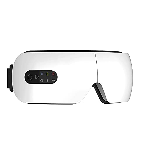 Eye Massager with Heat, Compression, Bluetooth Music Rechargeable Eye Heat Massager for Relax and Reduce Eye Strain Dark Circles Eye Bags Dry Eye Improve Sleep, Ideal Fathers Mother's Day Gifts