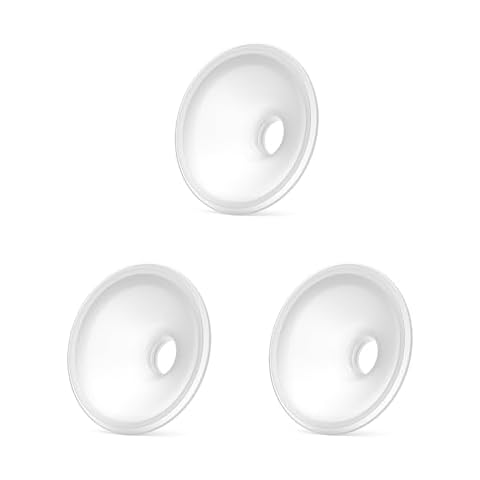 Horigen Silicone Flange 15mm 3 Pack - Compatible with Horigen D6 E4 Wearable Breast Pump, Food Grade Liquid Silicone, BPA-Free, Anti-Leakage, Durable and Comfortable Breast Pump Inserts Cover