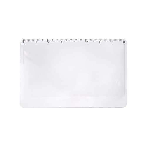 CUNTO Loupe pour carte de crédit, loupe portable 3x, loupe de portefeuille, accessoire pour porte-badge d'identité, cordon rétractable, lentille de carte compacte, loupe miniature