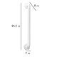 WENKO Wandhaltegriff Secura Weiß 64,5 cm