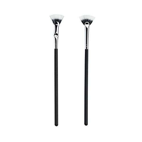Dolly Mascara Fan Brush, Fan Brush For Eyelashes, Angled Fan Shaped Eyelash Brush, Eye Lashes Makeup Tools, Lash Wand Brush Fan For Natural Lifted Effects (2 Pcs) #TOP5