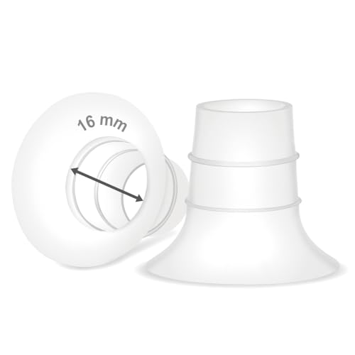 Image of Maymom 16 mm Flange Insert Compatible with Elvie Single /Double Electric, Elvie Stride Cup (24mm), Compatible with Medela PersonalFit Flex Shield, Not Original Elvie Replacement Parts