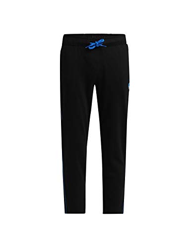 Image of Jockey AB13 Boys Super Combed Cotton Rich Graphic Printed Trackpants with Contrast Side Piping