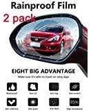Car Rearview Mirror Protective Film,Waterproof Film, Anti-Fog HD Car Rearview Mirror Decal Rainproof, Anti-Glare, Anti-Scratch Clear Protective Film for Car Rearview Side Mirror Glass -Pack of 2PCS