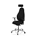 hjh OFFICE 608912 Profi Bürostuhl RESISTIO Stoff Schwarz Drehstuhl ergonomisch, Rückenlehne höhenverstellbar,...