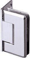 CRL Pinnacle 044 Series Chrome Wall Mount Offset Back Plate Hinge