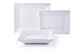 Excelsa Tokyo Servizio Piatti 12 Pezzi, 4 Persone, Porcellana, Bianco, 19 x 20 x 16 cm, unità
