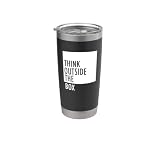 think outside frase motivation kreativ different besonders Vaso térmico de acero inoxidable de doble pared