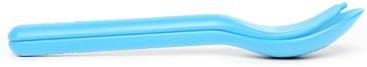 Omie OmieBox Kids Dinnerware Set with Case - 2 Piece Plastic Reusable Fork and Spoon Silverware with Pods for Kids (Sunrise)