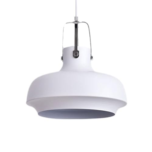 Lámpara de techo colgante blanca mate de 35cm estilo farmhouse con cable