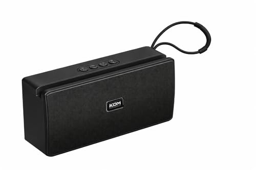 Image of KDM-99 Rhythm Wireless Speaker with Mobile Stand, V5.3, 5W*2 Output, Super Bass, FM Radio, Type-C Charging, Black