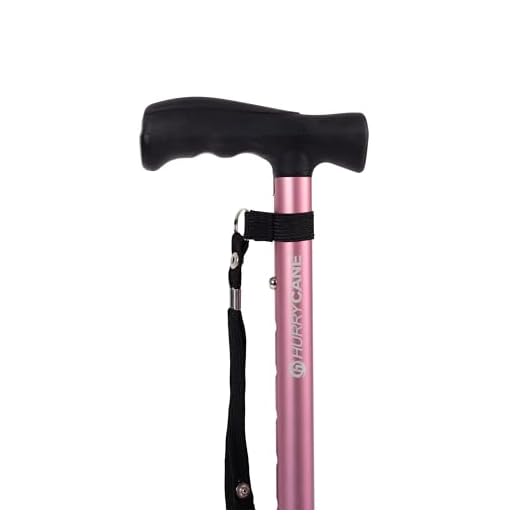 Drive Devilbiss Healthcare HurryCane - Comfort Edition Walking Stick in Pastel Pink