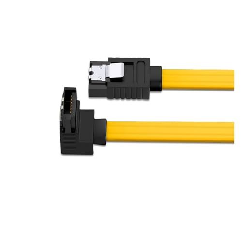 Data Cable Connection Conversion Cable SATA3 Solid State Drive Mechanical Hard Drive Optical Drive Serial Port Cable 6Gb/s Extension Cable(Yellow 1M)